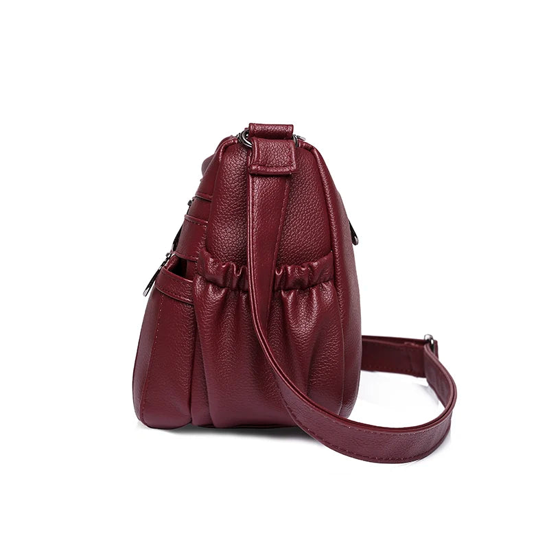 Vintage PU Leather Shoulder Bags Women
