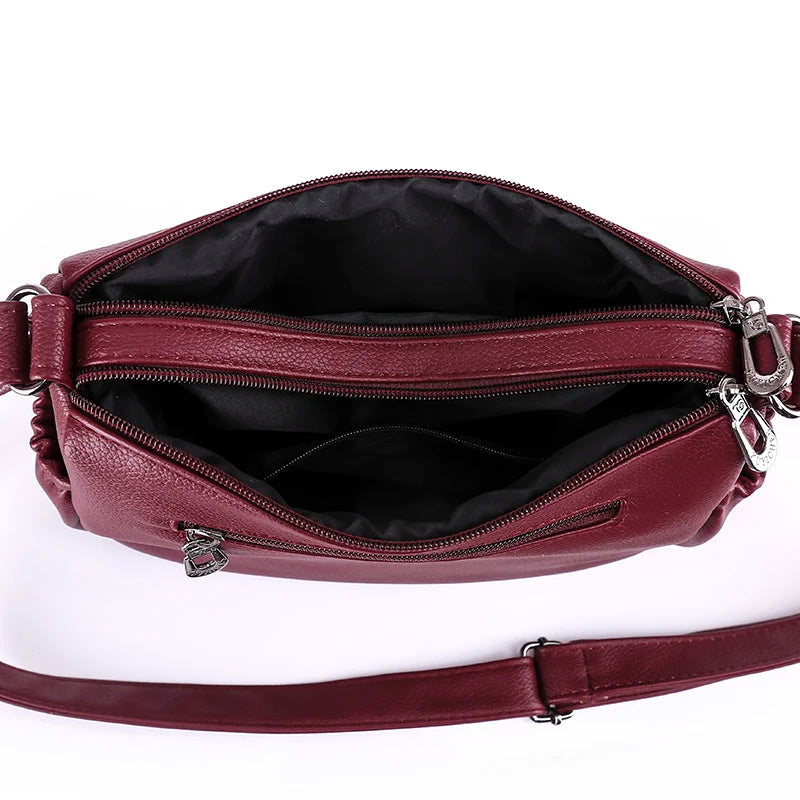 Vintage PU Leather Shoulder Bags Women