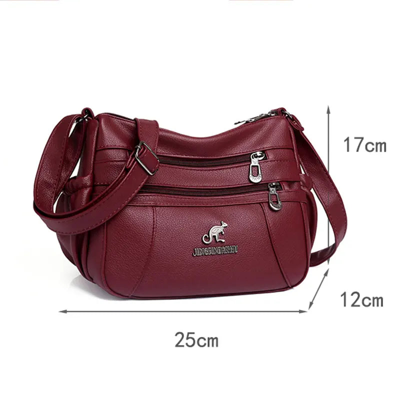 Vintage PU Leather Shoulder Bags Women