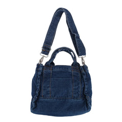 Vintage Washed denim Handbag Student Casual Book Pad Wallet Shoulder Bag