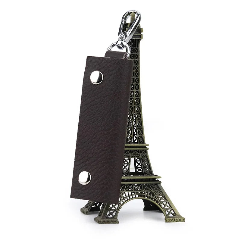 Vintage Car Key Pouch Bag Case Leather KeyChain Unisex Key Bag