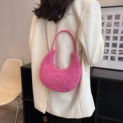 Vintage Cashmere Hobos Shoulder Crossbody Bags Women Handbags