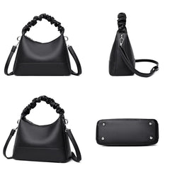 Vintage Leather Handbag Large Capacity Tote Bag Ladies Messenger Bag