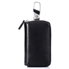 Vintage Cow Leather Key Holder Bag Organizer Keychain Car Key Case Pouch