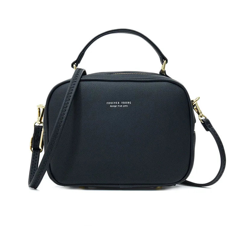 Vintage PU Leather Cell Phone Shoulder Bag Messenger Bags