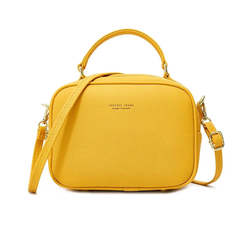 Vintage PU Leather Cell Phone Shoulder Bag Messenger Bags