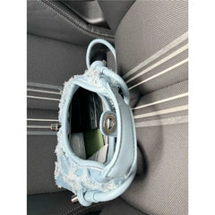 Vintage Denim Bag Bohemian Tassel Women Bag Crossbody Bag Retro Handbag