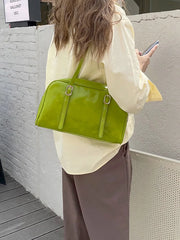 Vintage Green Tote Handbag All-match Shoulder Bag