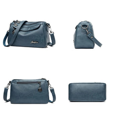 Vintage Leather Shoulder Bag for Women Small Crossbody Bag Ladies Summer Bags