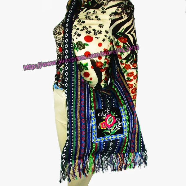 Vintage Ethnic Hippie Floral Cross Body Bag