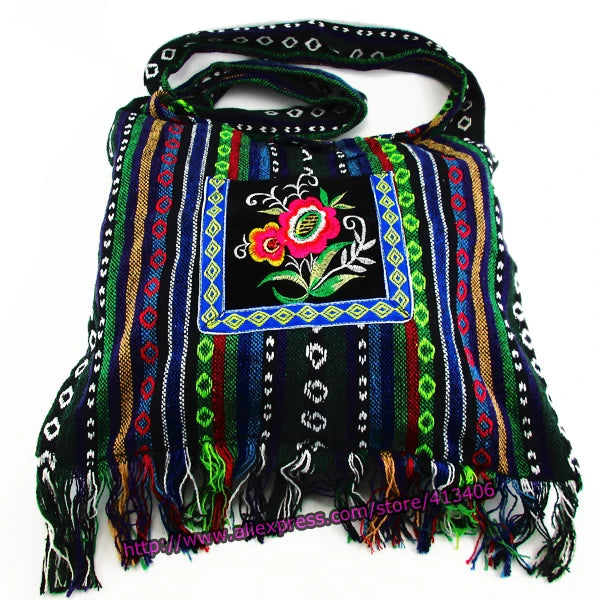 Vintage Ethnic Hippie Floral Cross Body Bag