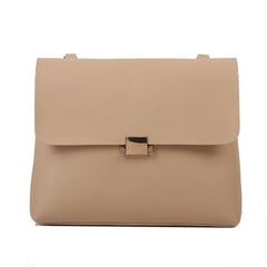 Vintage PU Leather Shoulder Bag Women's High Capacity Handbag