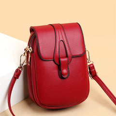Small Shoulder Bags for Women Retro PU Leather Crossbody Phone Purse Messenger B