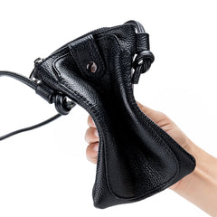 Vintage Leather Cell Phone Bag Soft Real Cowhide Crossbody Shoulder Bag