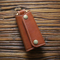 Vintage Leather Key Wallet Men Women Car Key Bag Function Key Case