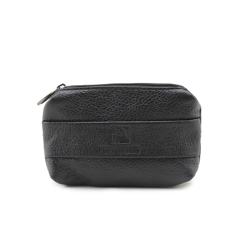 Vintage Leather Key Wallet Zipper Key Case Bag Men Women Key Organizer