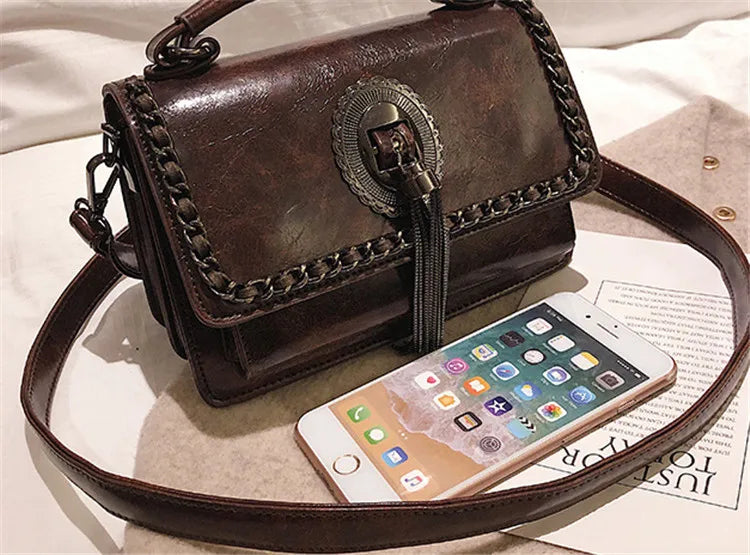 Vintage Ladies Shoulder Bag Cross-Body Messenger Bag