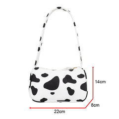 Vintage Animal Print Small Purse Canvas Shoulder Bag