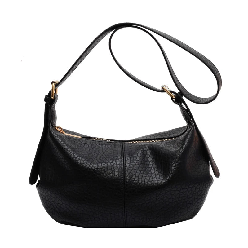 Vintage Leather Crossbody Tote Bag for Women