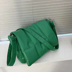 Vintage Large Capacity Armpit Bag Soft PU Leather Women's Handbag