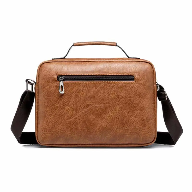Vintage Cross-body Shoulder Bag Men's Casual Leather Tote