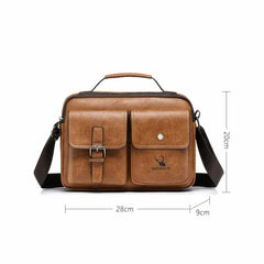 Vintage Cross-body Shoulder Bag Men's Casual Leather Tote