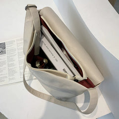 Vintage Soft Leather Shopper Bag Women Shoulder Messenger Bag