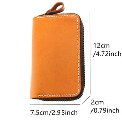 Vintage Leather Key Holder Men Women Keychain Wallet Chain Car Key Holder Zipper