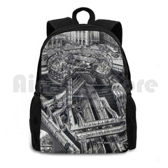 Vintage London Picadilly Tube Outdoor Hiking Backpack