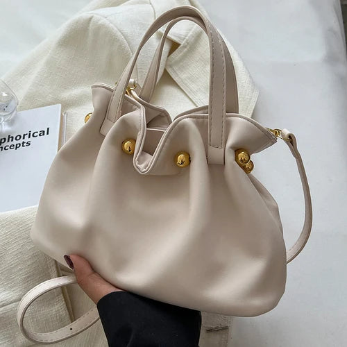 Vintage Woman Bucket Bag TOTE Bags Mini Purse Lady Shoulder Bag