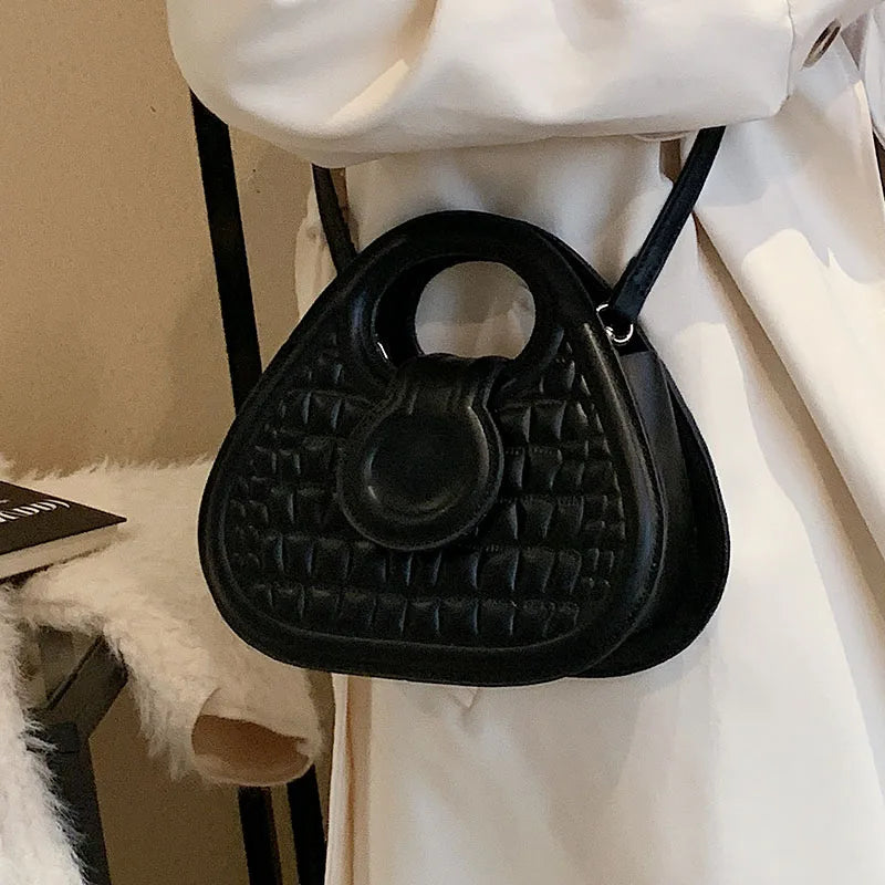 Vintage Crocodile Pattern Pu Leather Handbag Casual Women's Shoulder Bag