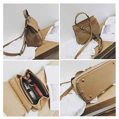 Vintage Nubuck Leather Shoulder Bags Large Capacity Crossbody Shopping Bag