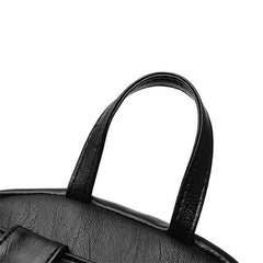 Vintage PU Leather Travel Backpack for Women