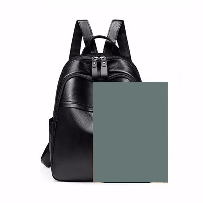 Vintage Leather Travel Backpack for Women