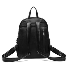 Vintage PU Leather Travel Women Backpack Student School Bags