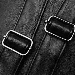 Vintage PU Leather Women Shopping Backpack Student School Bags