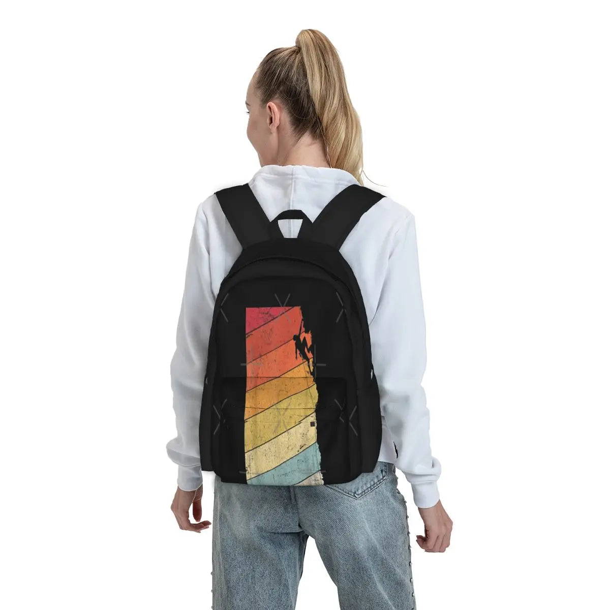 Vintage Rock Climber Backpacks Men's Bags For Women
