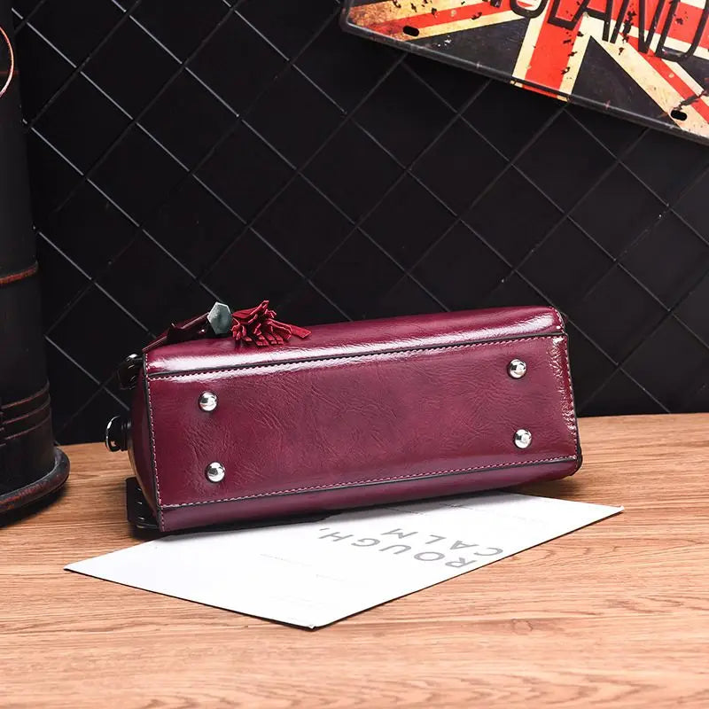 Vintage Tassel Messenger Bag Female Ladies Shoulder Bag Women PU Leather Handbag