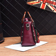 Vintage Tassel Messenger Bag Female Ladies Shoulder Bag Women PU Leather Handbag