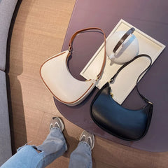 Vintage Saddle Shaped Underarm Shoulder Bags For Women