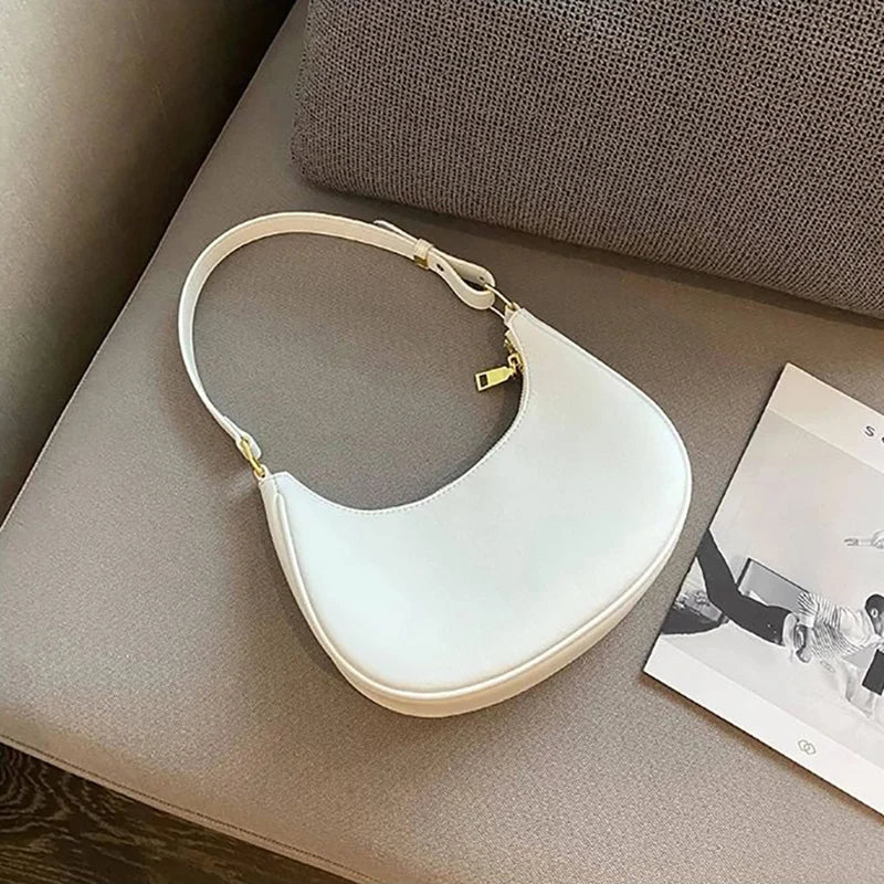 Vintage Saddle Shaped Underarm Shoulder Bags For Women