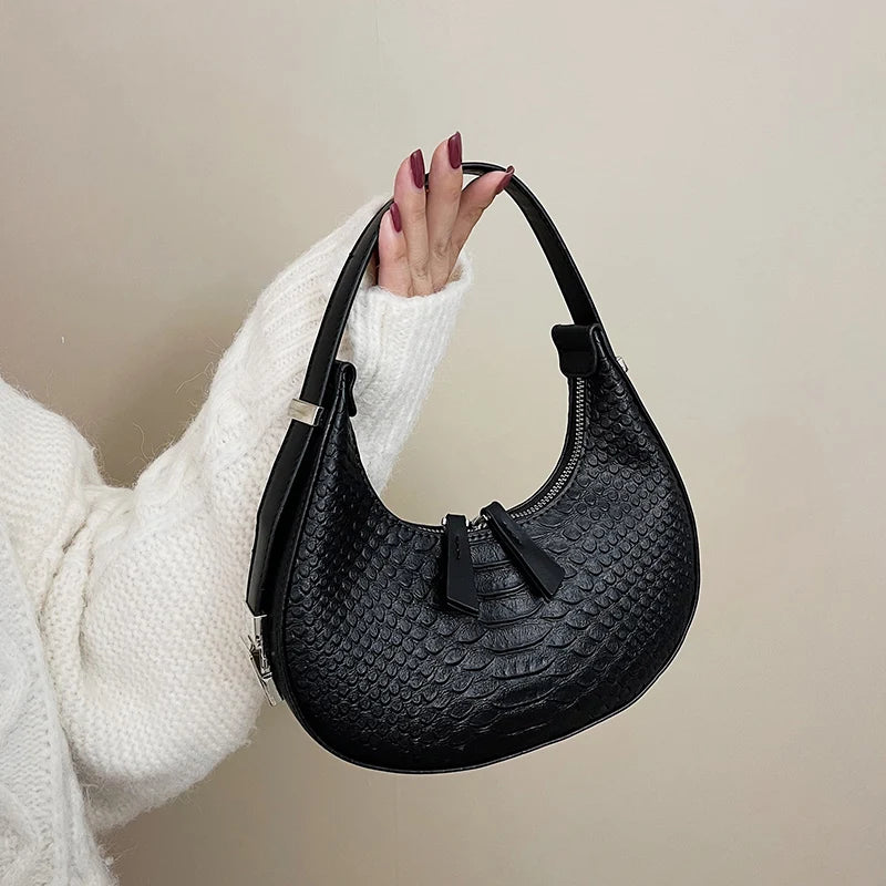 Vintage Serpentine Hobos Shoulder Bags Women Handbags and Purses