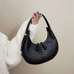 Vintage Serpentine Hobos Shoulder Bags Women Handbags and Purses