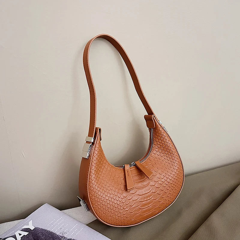 Vintage Serpentine Hobos Shoulder Bags Women Handbags and Purses