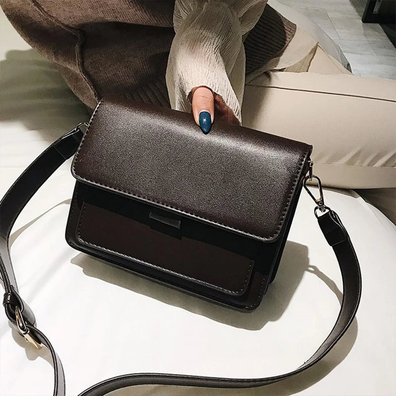 Vintage Crossbody Bag for Woman - PU Leather Bags