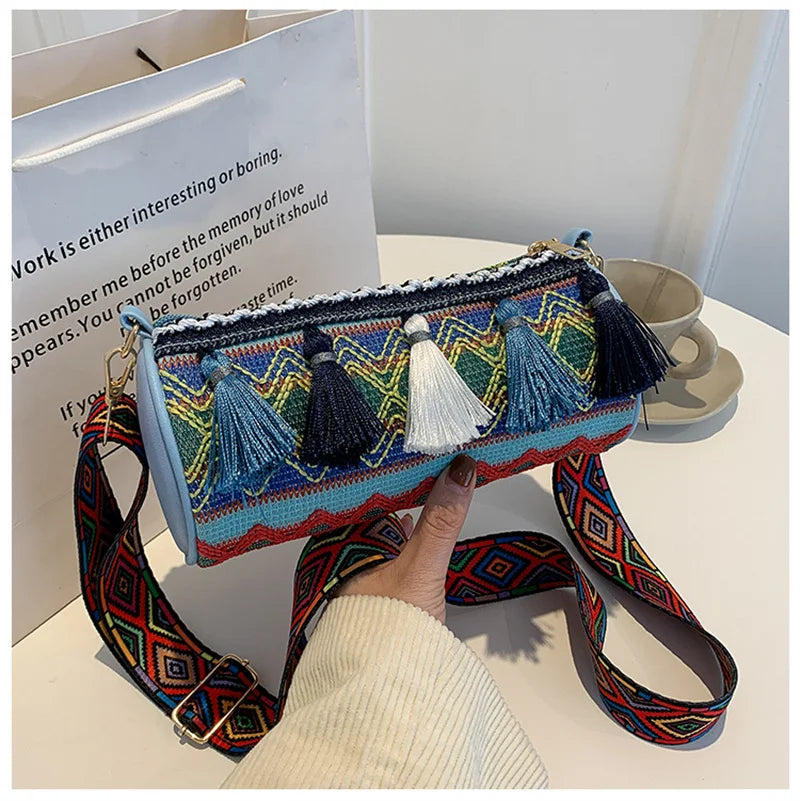 Vintage Shoulder Bags for Women Crossbody Bag Purse Lady Barrel