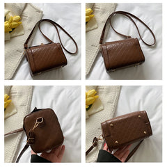 Vintage PU Leather Shoulder Bag Crossbody Flap Purse Handbag Clutch