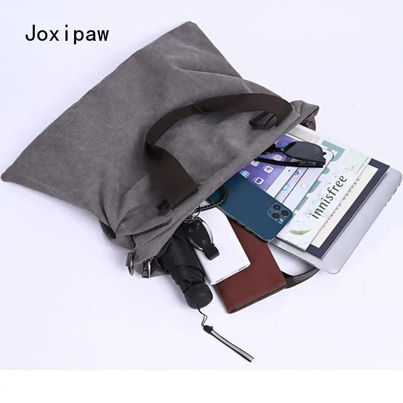 Vintage Canvas Large Capacity Handbag for Women
