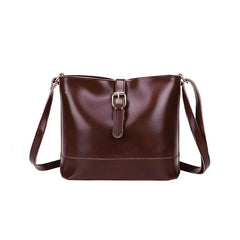 Vintage Small PU Leather Bucket Crossbody Women Lady Shoulder Handbags