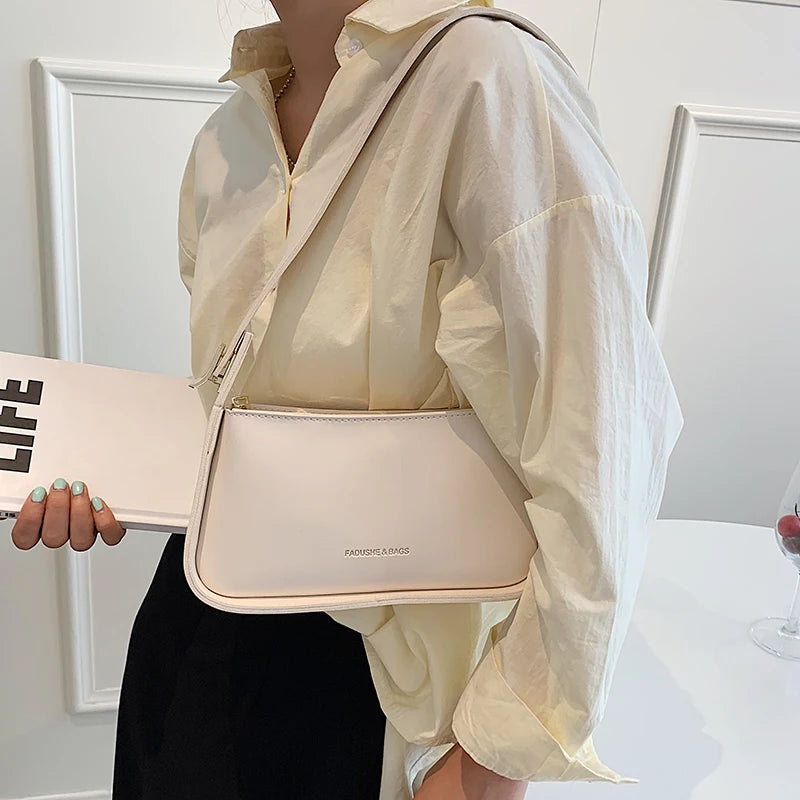 Vintage Women's Single Shoulder Bag Summer Leather Handbag